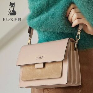 Fox Elegant Cream Crossbody Bag NWT